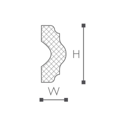 WL3 молдинг Wallstyl NMC 40х15х2000 мм