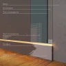 Плинтус полимерный Decor Dizayn DD709 на otdelka1.ru