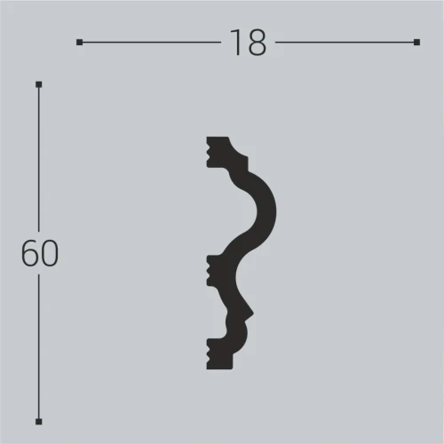 Молдинг bello deco XPS М6 60x18 на Otdelka1.ru