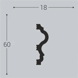 Молдинг bello deco XPS М 6 60x18