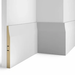 Плинтус МДФ Cosca AP25 белый под покраску