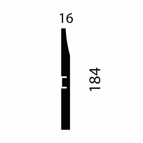 Плинтус  МДФ Cosca AP25 белый под покраску на Otdelka1.ru