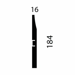 Плинтус МДФ Cosca AP25 белый под покраску