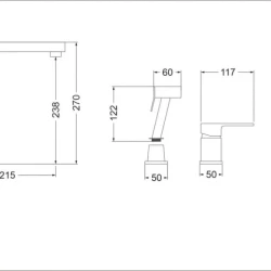 Смеситель Oulin OL-CS9622K