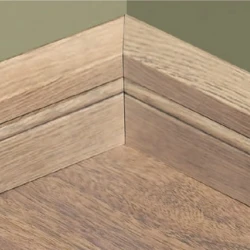 Плинтус массивный Паркетофф / Parketoff Дуб беленый