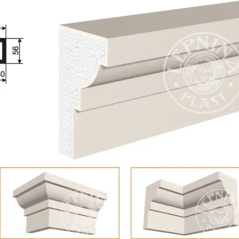 Фасадный карниз LepninaPlast КВ-320/1 на otdelka1.ru