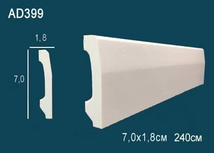 Молдинг гладкий Perfect / Перфект AD399F на Otdelka1.ru