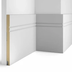 Плинтус  МДФ Cosca AP27 белый под покраску