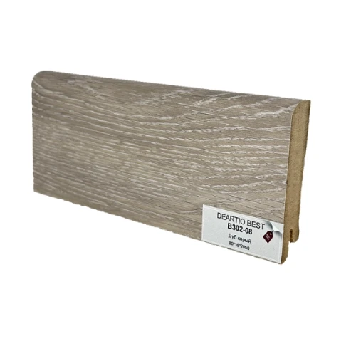 Плинтус МДФ Деартио / Deartio B302-08 Дуб серый на otdelka1.ru