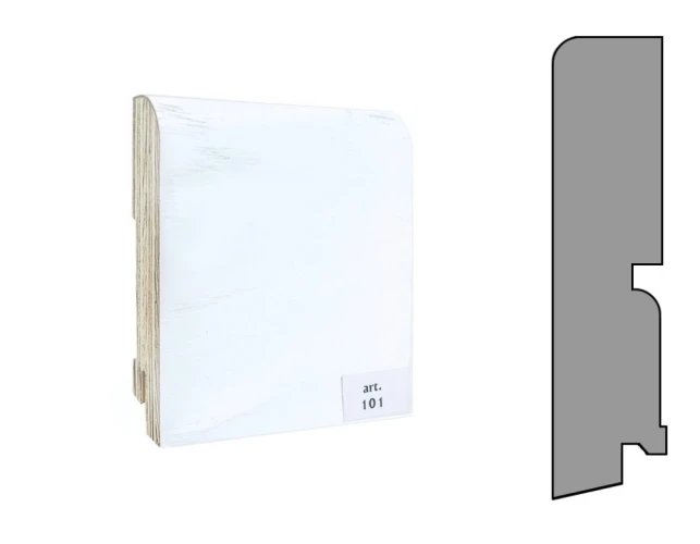 Плинтус шпонированный Finitura Dekor 120x30 прямой №101 на otdelka1.ru