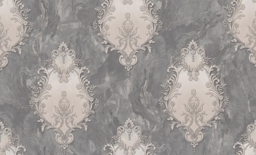 Обои МОФ Malex design Донателла 4332-9 графит на otdelka1.ru