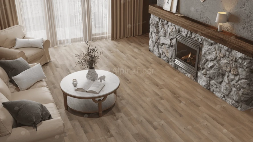 Кварц-виниловый ламинат Alpine Floor Parquet Premium ECO 19-17 Дуб Природный Изысканный на Otdelka1.ru