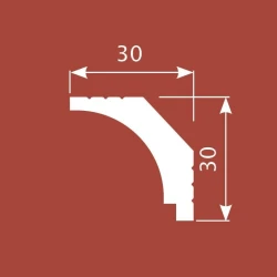Карниз Cosca KX019 30х30 экополимер