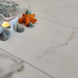 Кварцевый ламинат MSPC Stone Floor Бело-серый Мрамор