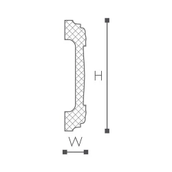 WL5 молдинг Wallstyl NMC 85х15х2000 мм