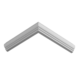 Молдинг белый Ultrawood U 0003p 2000x12x25