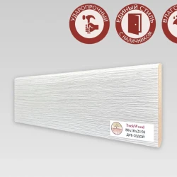 Плинтус МДФ Teckwood 80 мм Дуб Седой