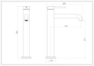 Смеситель Royce Оззи RCM-120402GR для раковины, серый на Otdelka1.ru