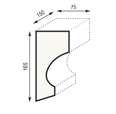 Консоль Уникс КСС2 из полиуретана на otdelka1.ru