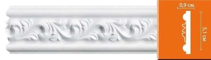 Молдинг с орнаментом Decomaster 98652 на otdelka1.ru