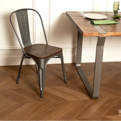 Кварц-виниловая плитка Винилам / Vinilam Chevron Glue I1651102 Шеврон Плезир