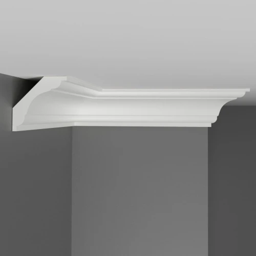 Плинтус потолочный Decomaster D124 на otdelka1.ru