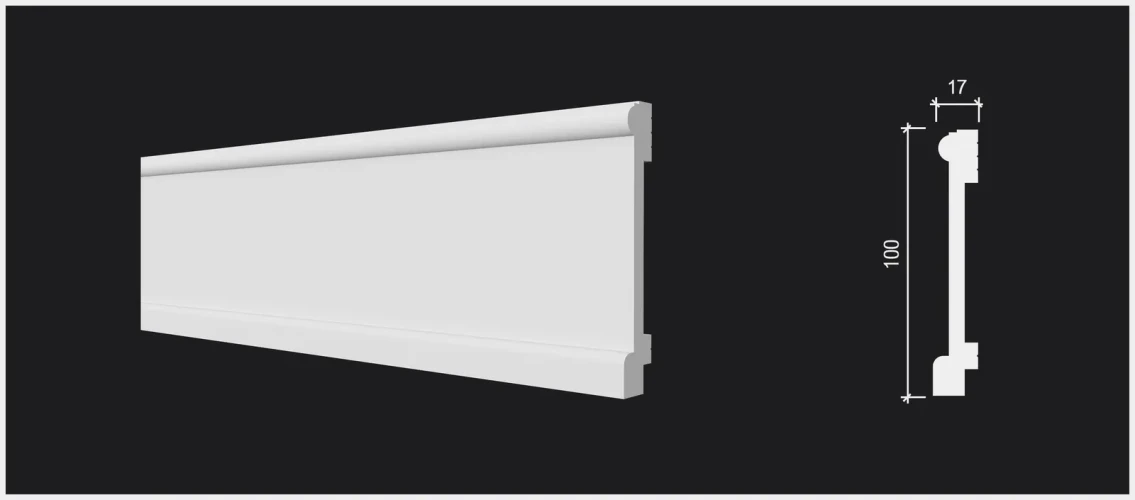Плинтус полимерный Decor Dizayn DD712 на otdelka1.ru