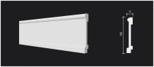 Плинтус полимерный Decor Dizayn DD712 на otdelka1.ru