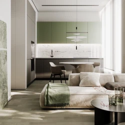 Кварцевый паркет Quartz Parquet Штучный паркет 5/06 мм 44-1258-08 Дуб Лунный