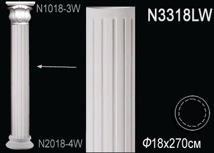 Колонна Perfect / Перфект N3318LW на Otdelka1.ru