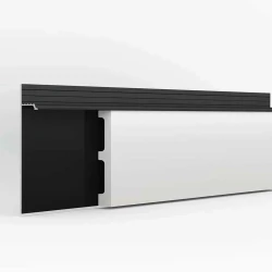 Скрытый плинтус Laconistiq Regular Черный Муар