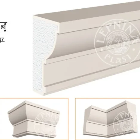 Фасадный карниз LepninaPlast КВ-340/1 на otdelka1.ru