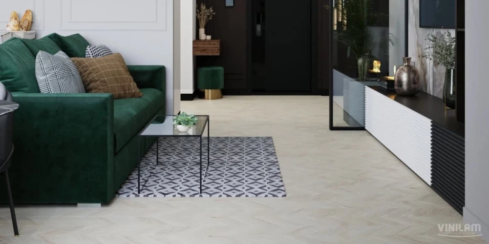 Кварц-виниловая плитка Винилам / Vinilam Chevron Glue RI4777CL7 Шеврон Бриссак на otdelka1.ru