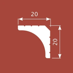 Карниз Cosca KX021 20х20 экополимер