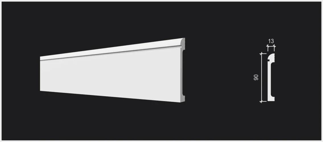 Плинтус полимерный Decor Dizayn DD715 на otdelka1.ru
