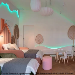 Кварцевый паркет Quartz Parquet Штучный паркет 5/06 мм 44-1258-07 Дуб Бисквитный