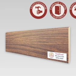 Плинтус МДФ Teckwood 80 мм Орех Найт