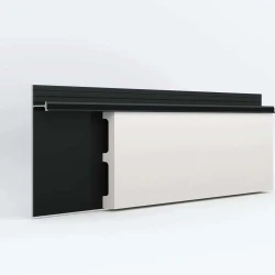 Скрытый плинтус Laconistiq Strong Черный Муар