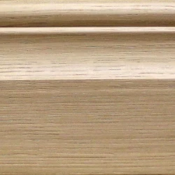 Плинтус массивный Дуб 100x17 мм фигурный