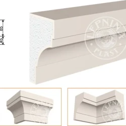 Фасадный карниз LepninaPlast КВ-350/1