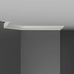 Плинтус потолочный Decomaster D132-115 белый