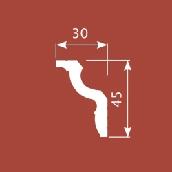 Карниз Cosca KX022 45х30 экополимер