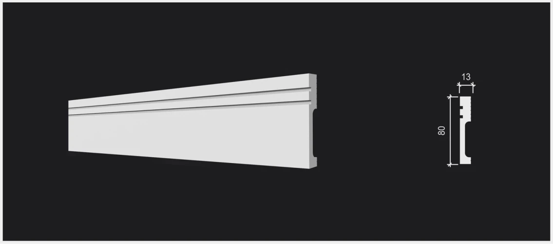 Плинтус полимерный Decor Dizayn DD717 на otdelka1.ru