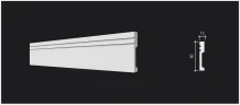 Плинтус полимерный Decor Dizayn DD717 на otdelka1.ru