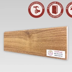 Плинтус МДФ Teckwood 80 мм Орех Натур