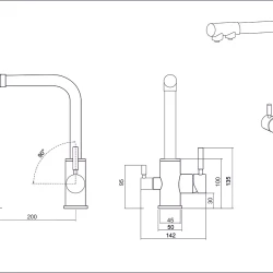 Смеситель EMAR EC-3003N.5 Агат