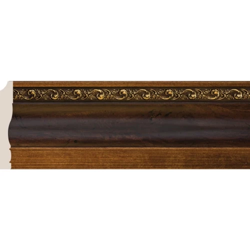 Плинтус Cosca 95 красное дерево с золотом 153-1084 на otdelka1.ru