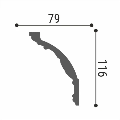 Плинтус потолочный Де-Багет Декор ДП 31-140 на Otdelka1.ru