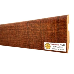 Плинтус МДФ Теквуд / Teckwood 75 мм Дуб Баррел