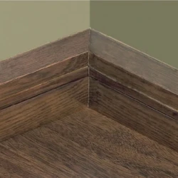 Плинтус массивный Паркетофф / Parketoff Дуб состареный